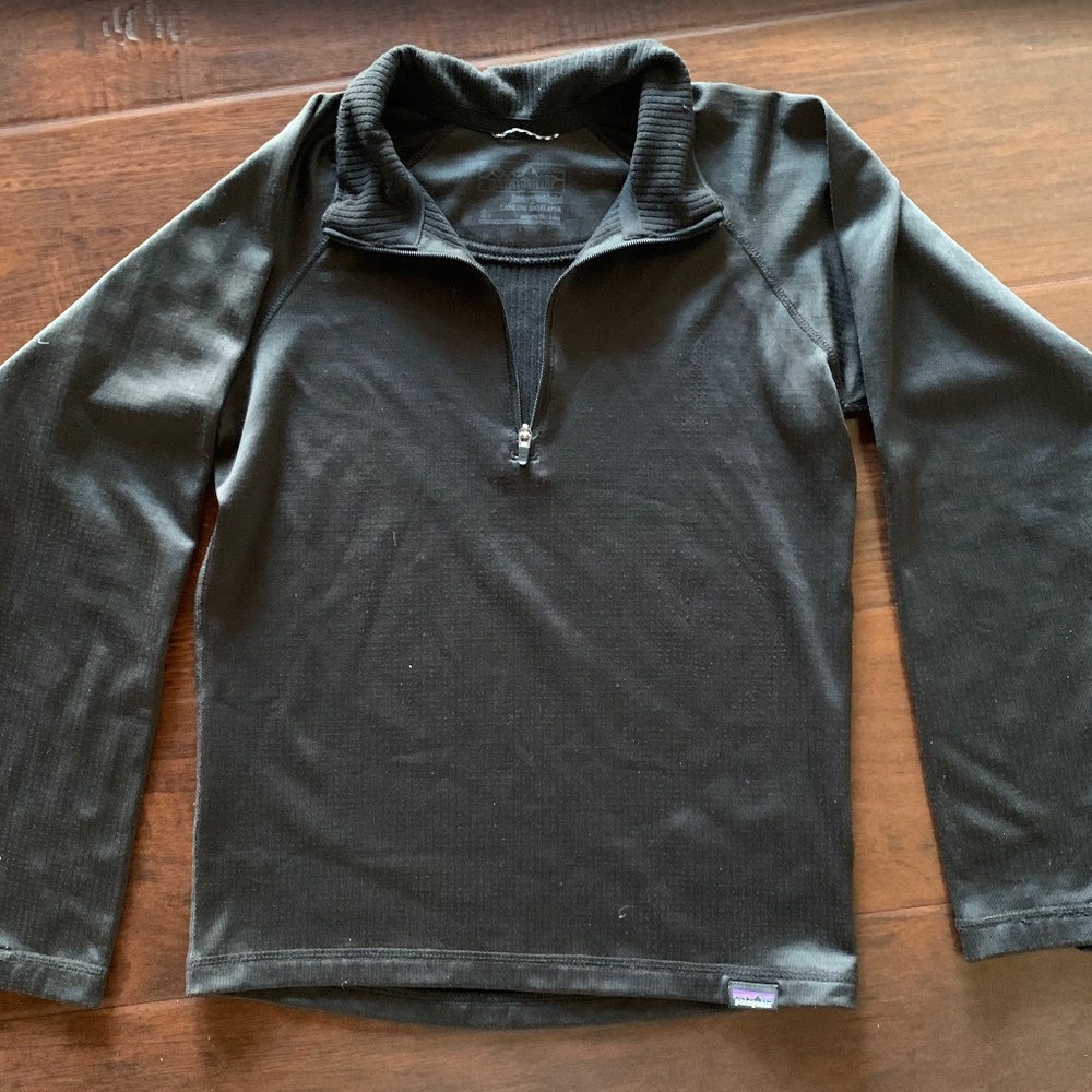 PATAGONIA 1/2 Zip Capilene Base Layer Heavyweight Sweatshirt Size Small